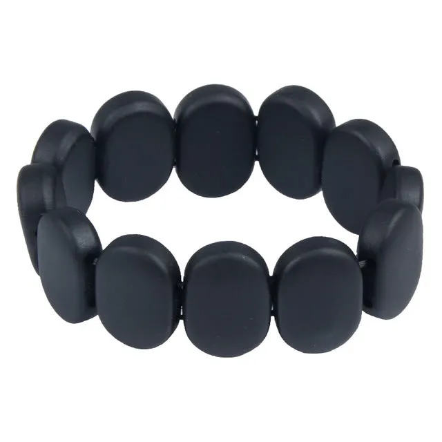 100% Quality Natural Black Bian Stone Bracelet Carve Black Bianshi Bracelet Jewelry For Women and  Men Bianshi Bracelet