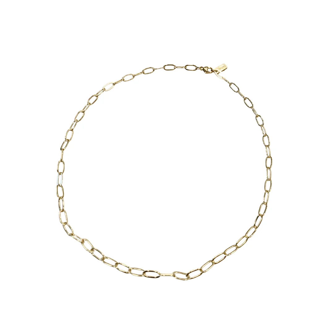 14k Gold Filled Paperclip Large Links Necklace - 18"