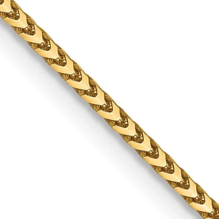 14k Yellow Gold 1.1 mm Franco Chain