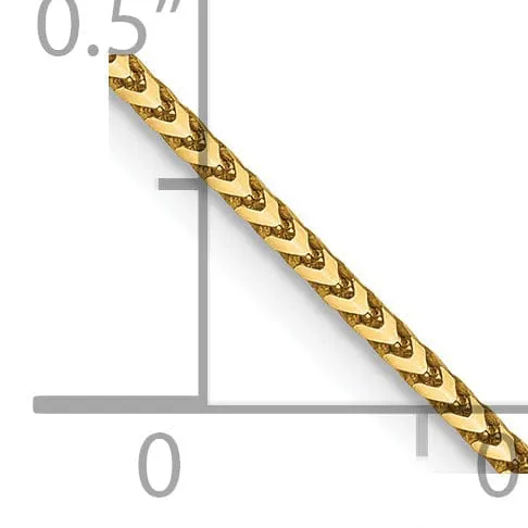 14k Yellow Gold 1.1 mm Franco Chain