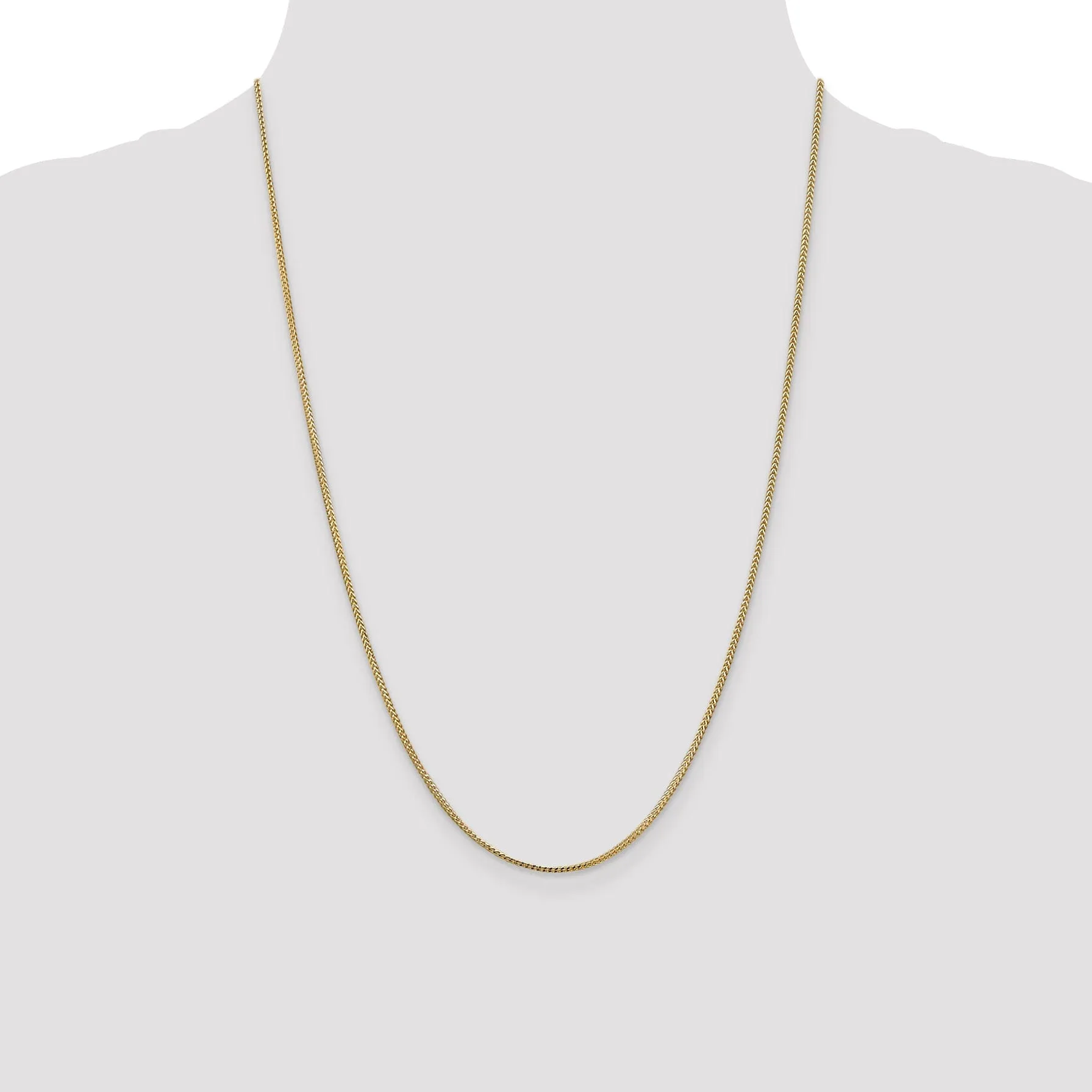 14k Yellow Gold 1.1 mm Franco Chain