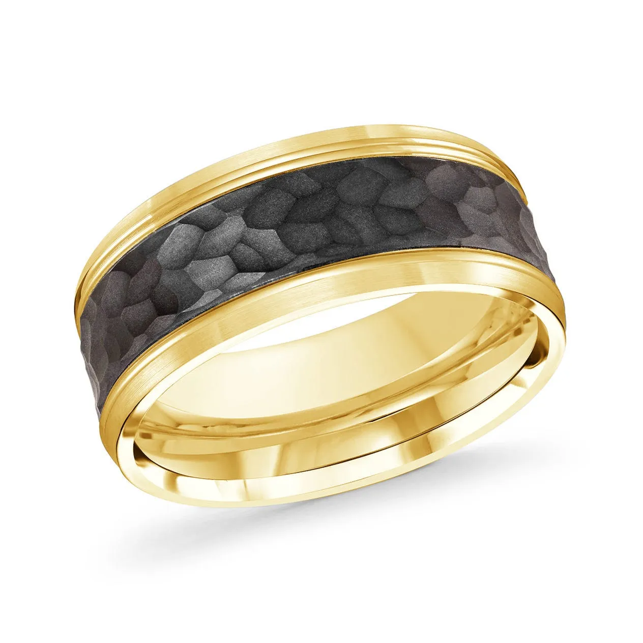 14K Yellow Gold Ring from the Noir Collection by Malo - MRDA-121-7Y