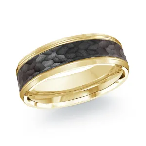 14K Yellow Gold Ring from the Noir Collection by Malo - MRDA-121-7Y