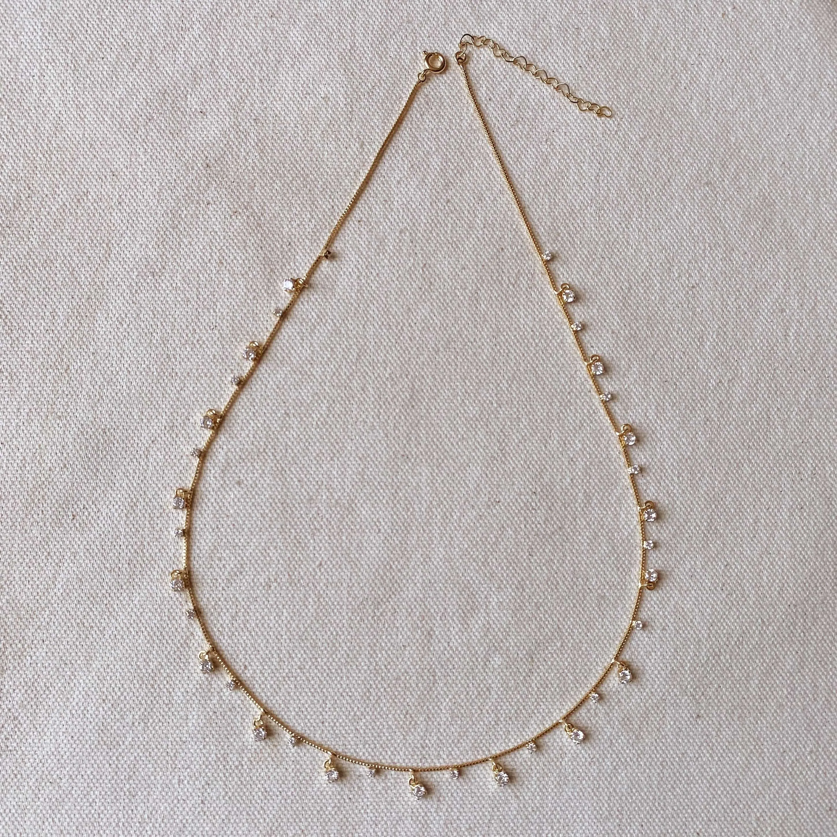 18k Gold Filled Sparkles Necklace