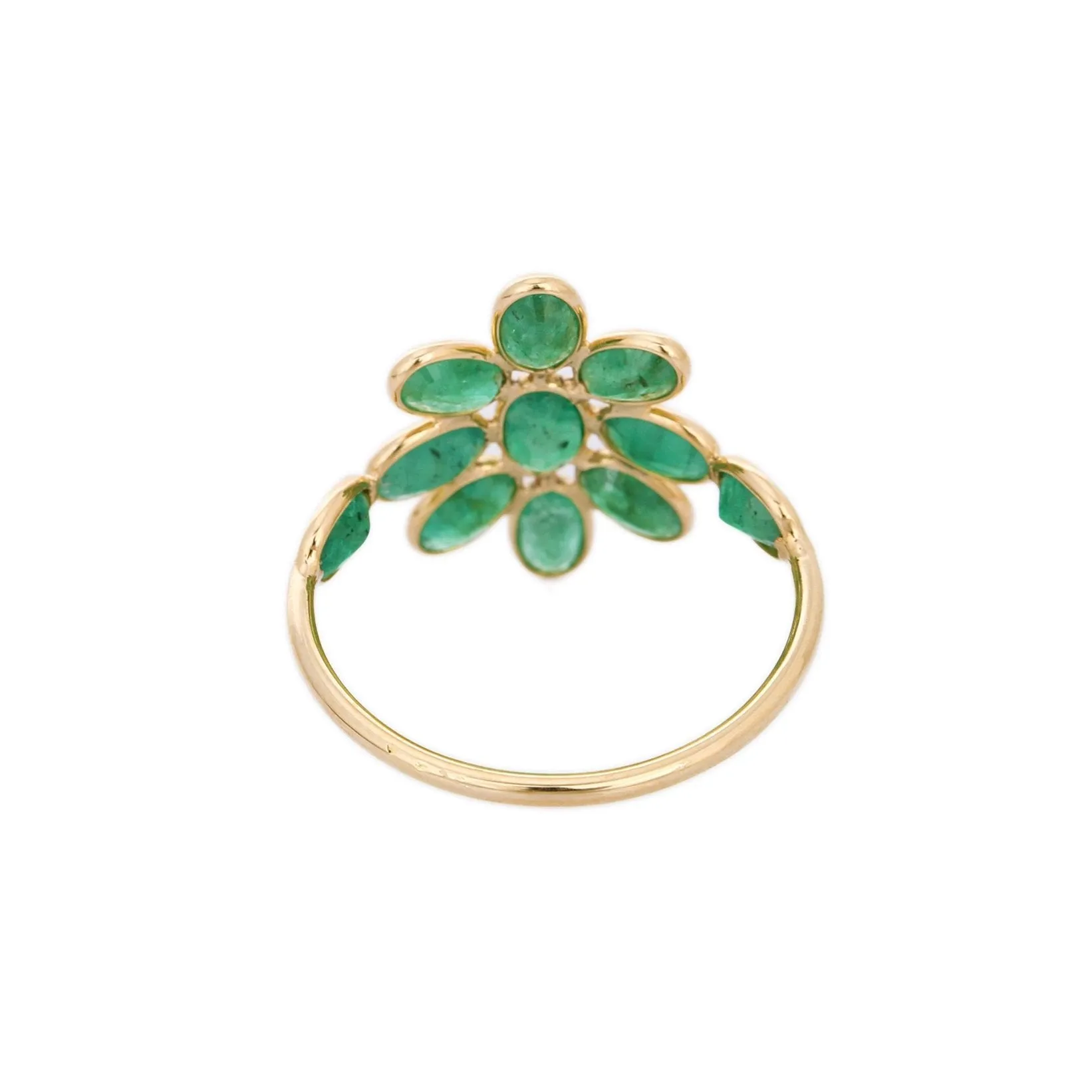 18K Yellow Gold Emerald Ring