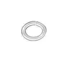 3x2mm Silver Plated Oval Jump Rings (Approx 500 pieces)