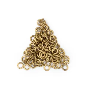 4mm Brass Round Jump Rings (Approx 100 pieces)