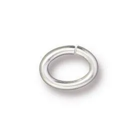 5x3.5mm White Bronze Plated Oval Jump Rings (Approx 100 pieces)