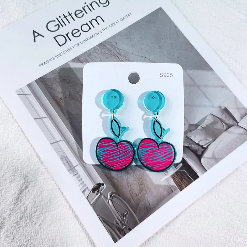 Acrylic Butterfly Earrings