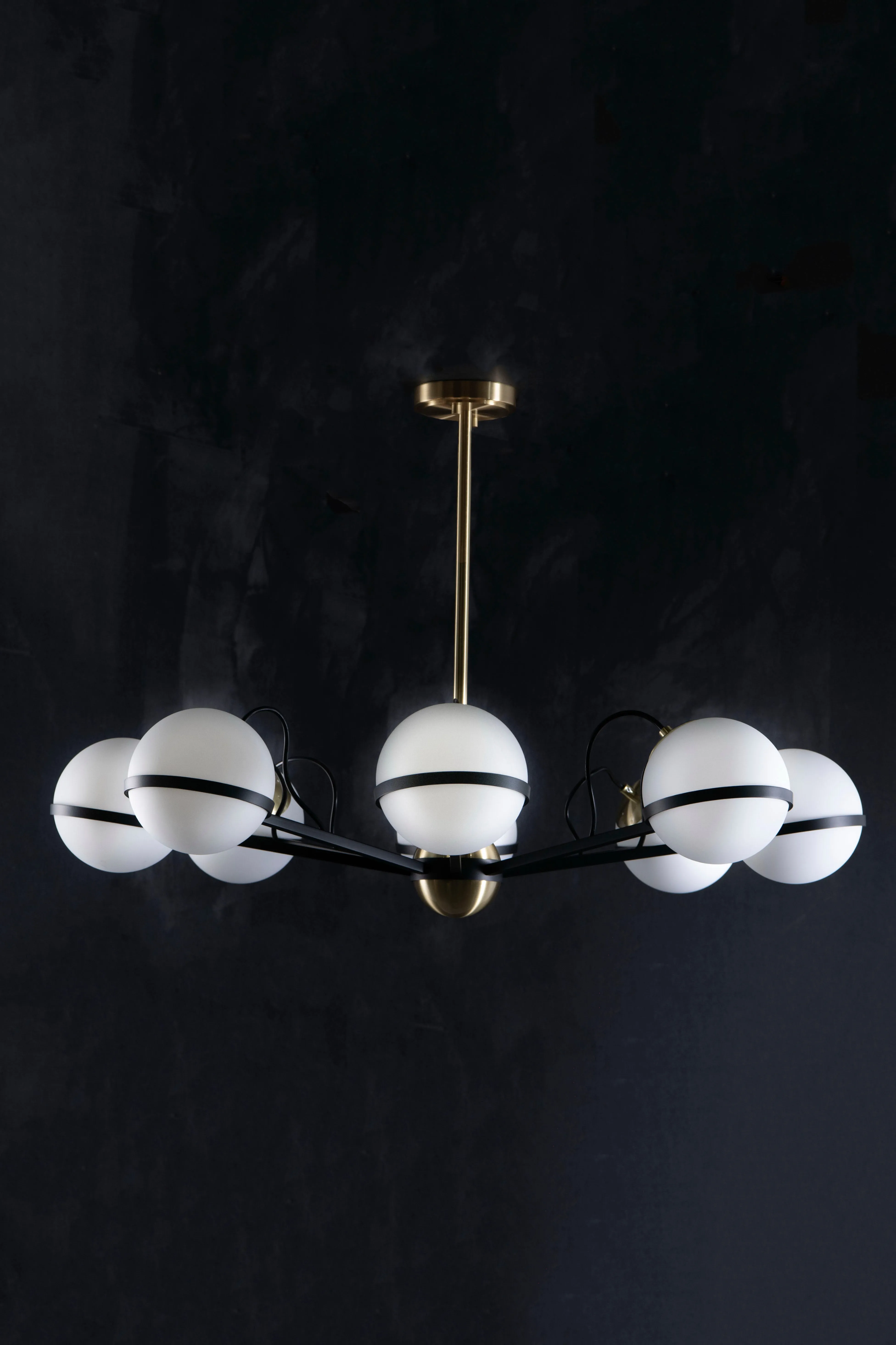 Alba Milk Glass Globe Chandelier