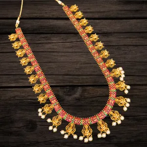 Antique Goddess Laxmi Necklace Set By Asp Fashion Jewellery