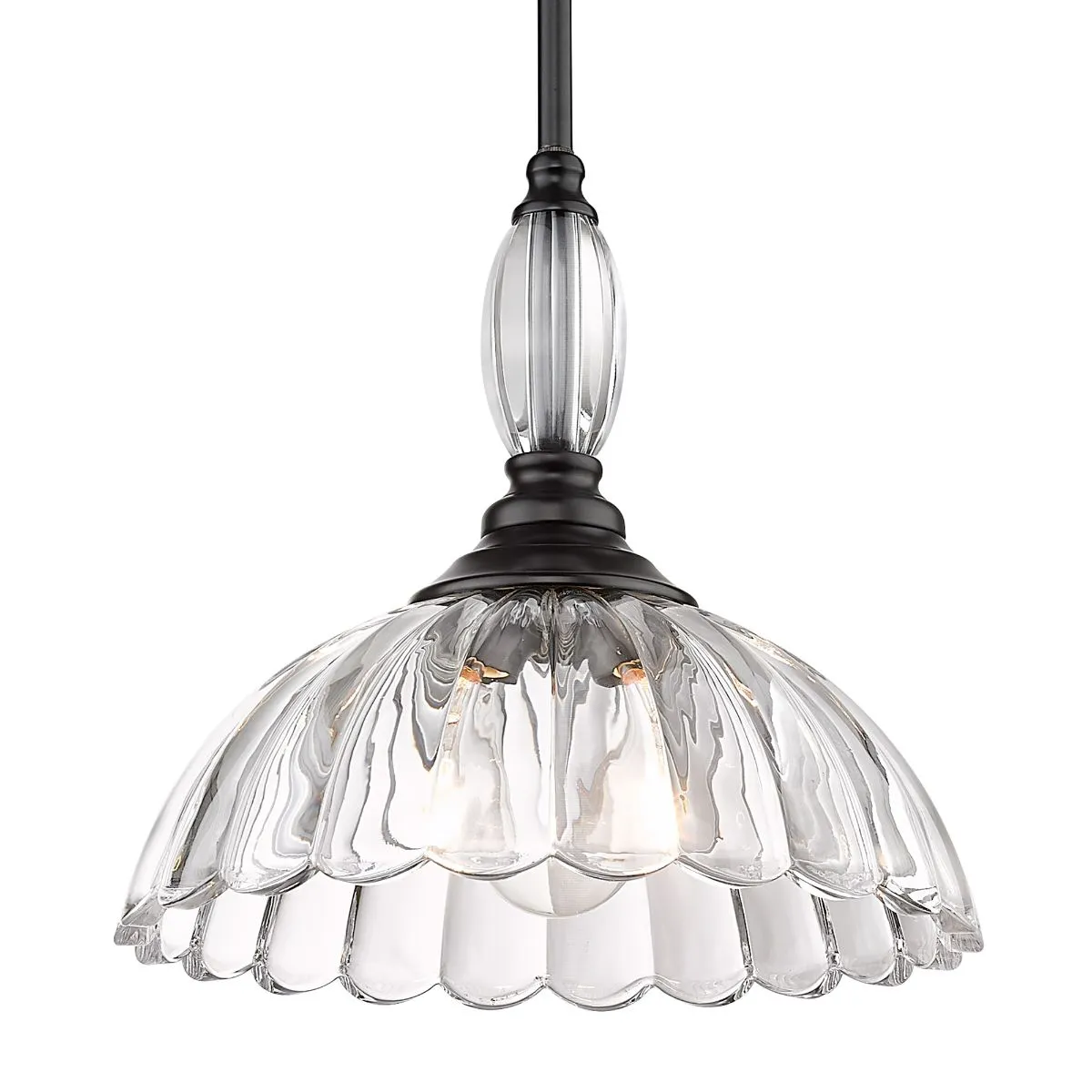 Audra 12 in. Pendant Light Matte Black Finish