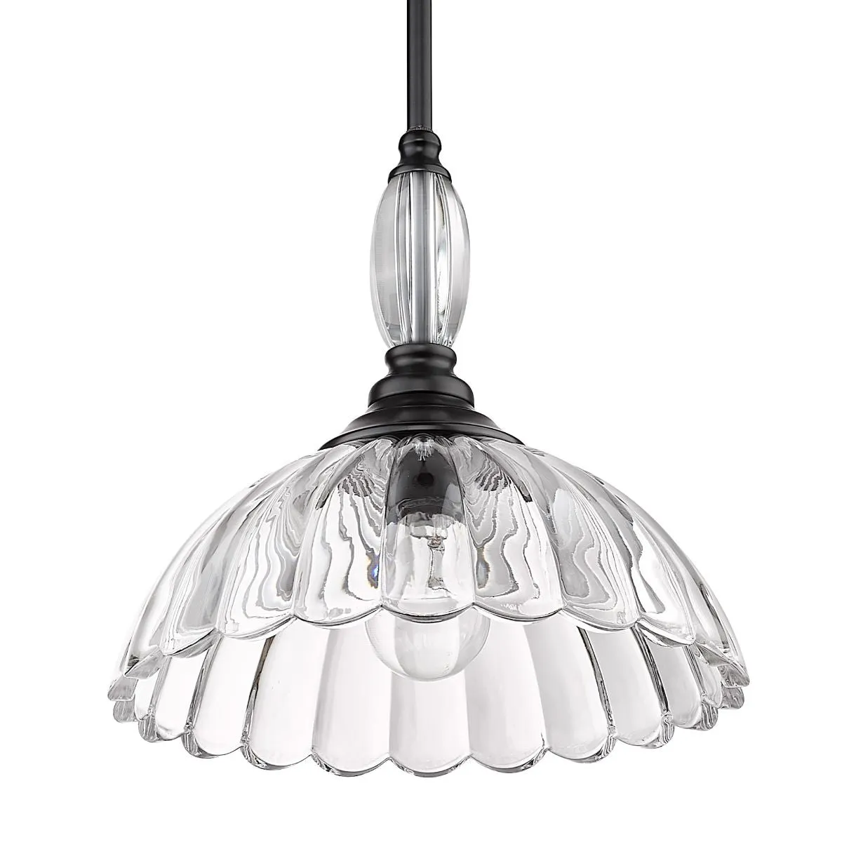 Audra 12 in. Pendant Light Matte Black Finish