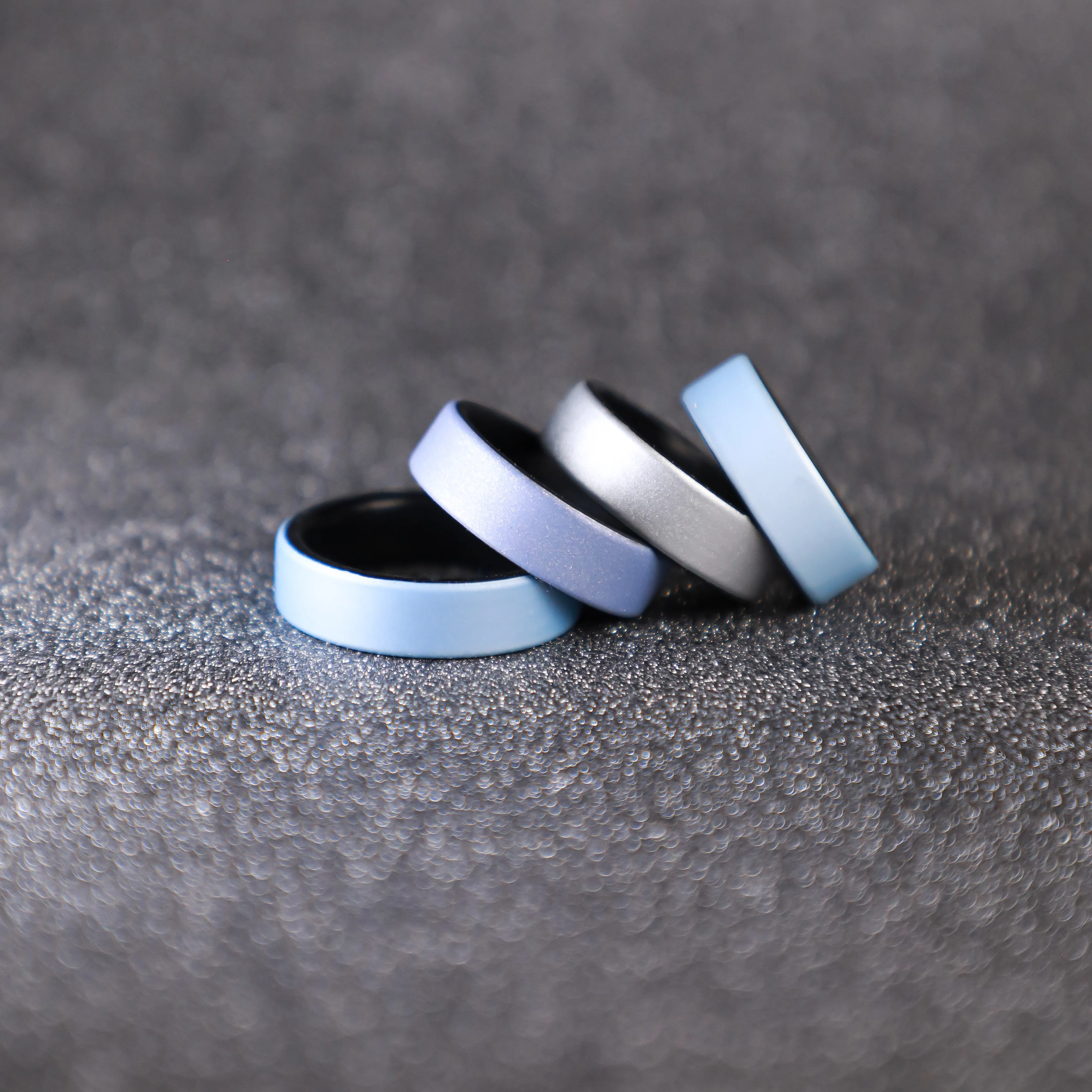 Baby Blue Dual Layer Breathable Silicone Ring