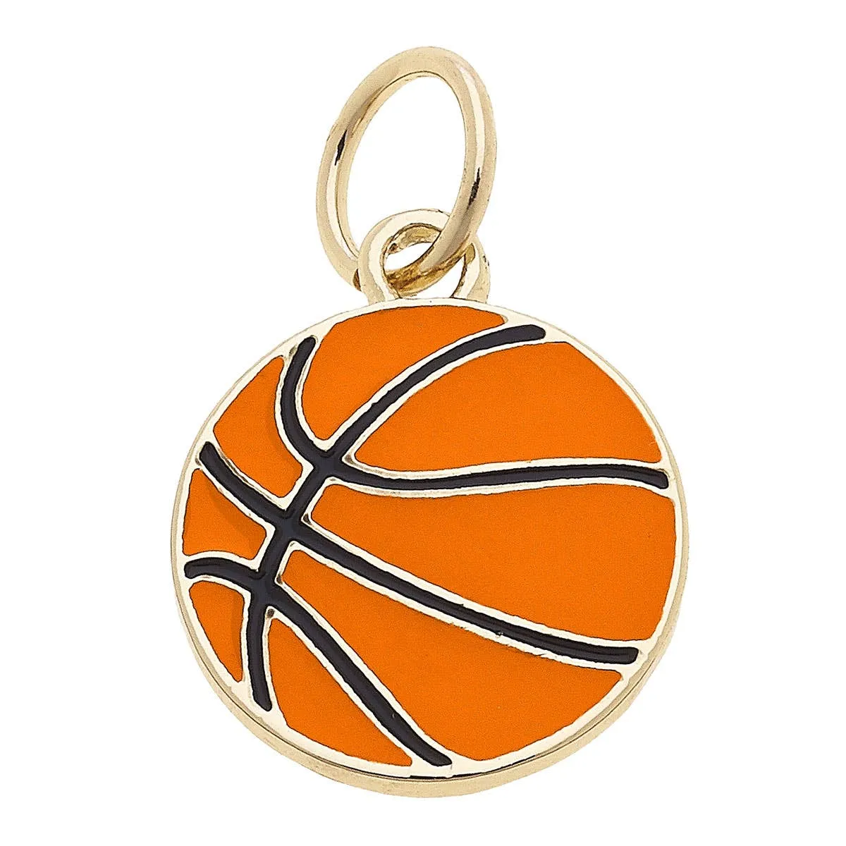 Basketball Enamel Charm