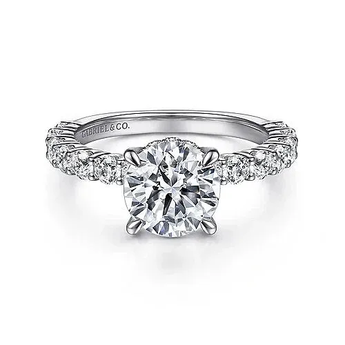 Brosnan - 14K White Gold Diamond Engagement Ring