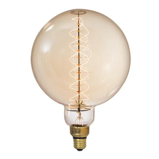 Bulbrite 137401 60 Watt G63 Incandescent White Grand Nostalgic Spiral