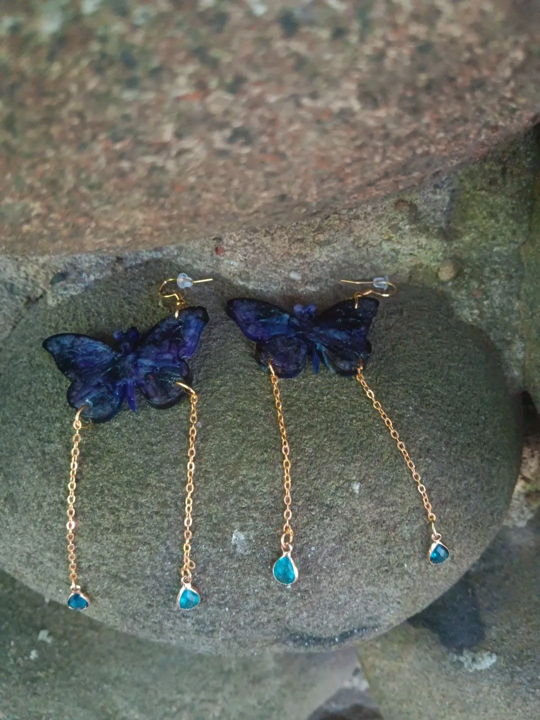 Butterfly earrings inspired by enchanting beauty of the natural word for mystical vivid touch to your jewelry collections.