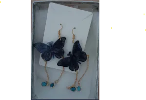 Butterfly earrings inspired by enchanting beauty of the natural word for mystical vivid touch to your jewelry collections.