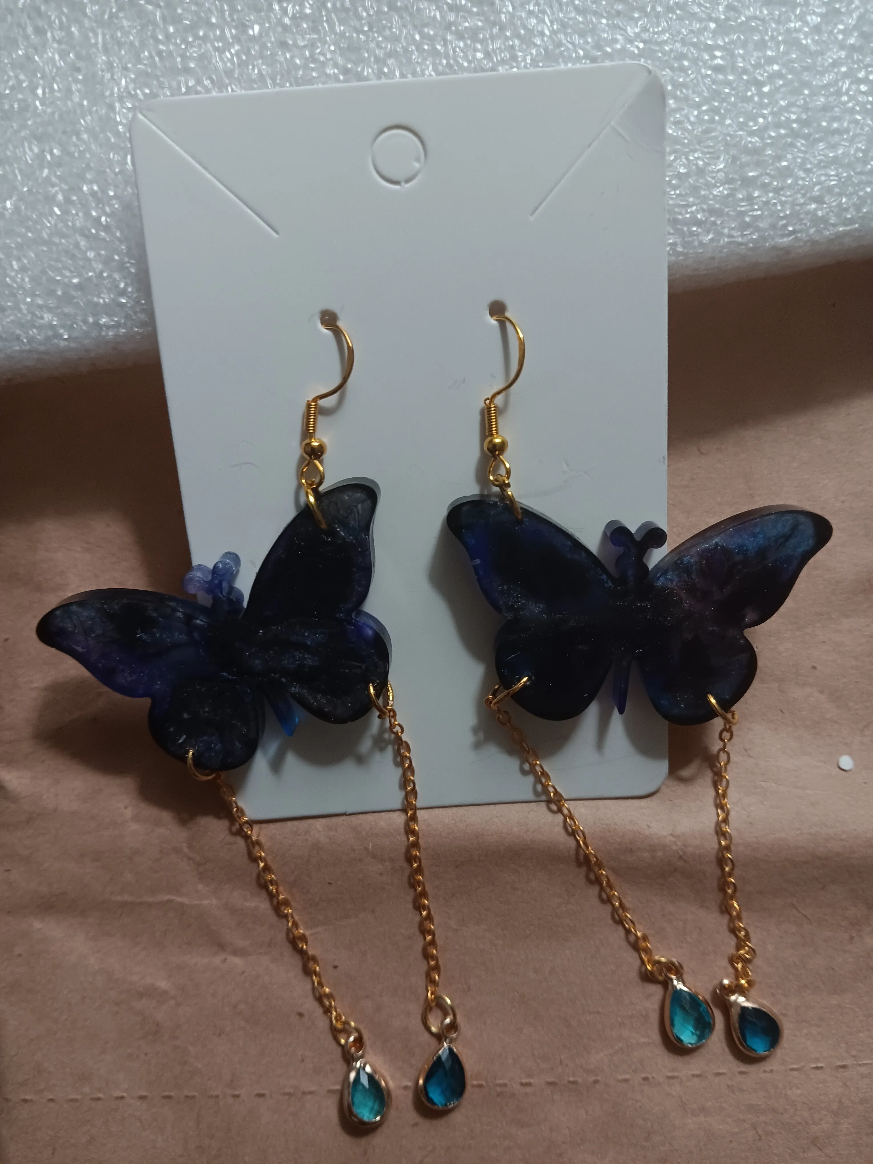 Butterfly earrings inspired by enchanting beauty of the natural word for mystical vivid touch to your jewelry collections.