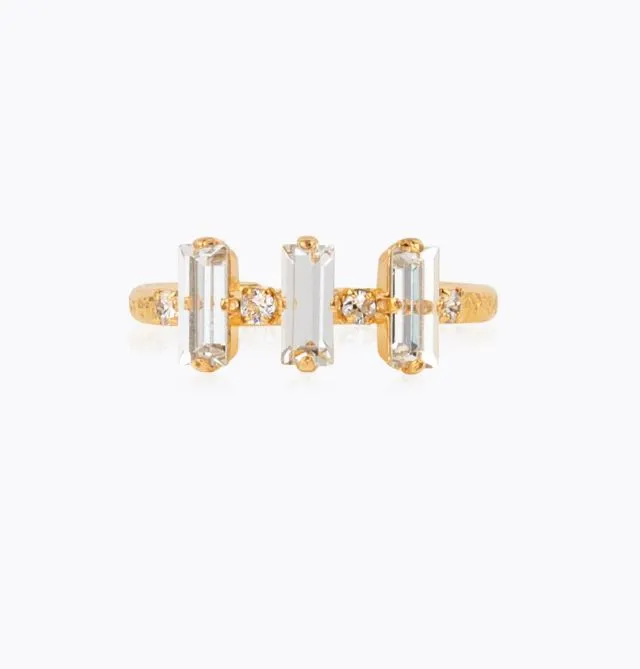 Caroline Svedbom Nina Ring Gold Crystal