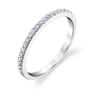 Classic Diamond Wedding Band Platinum White