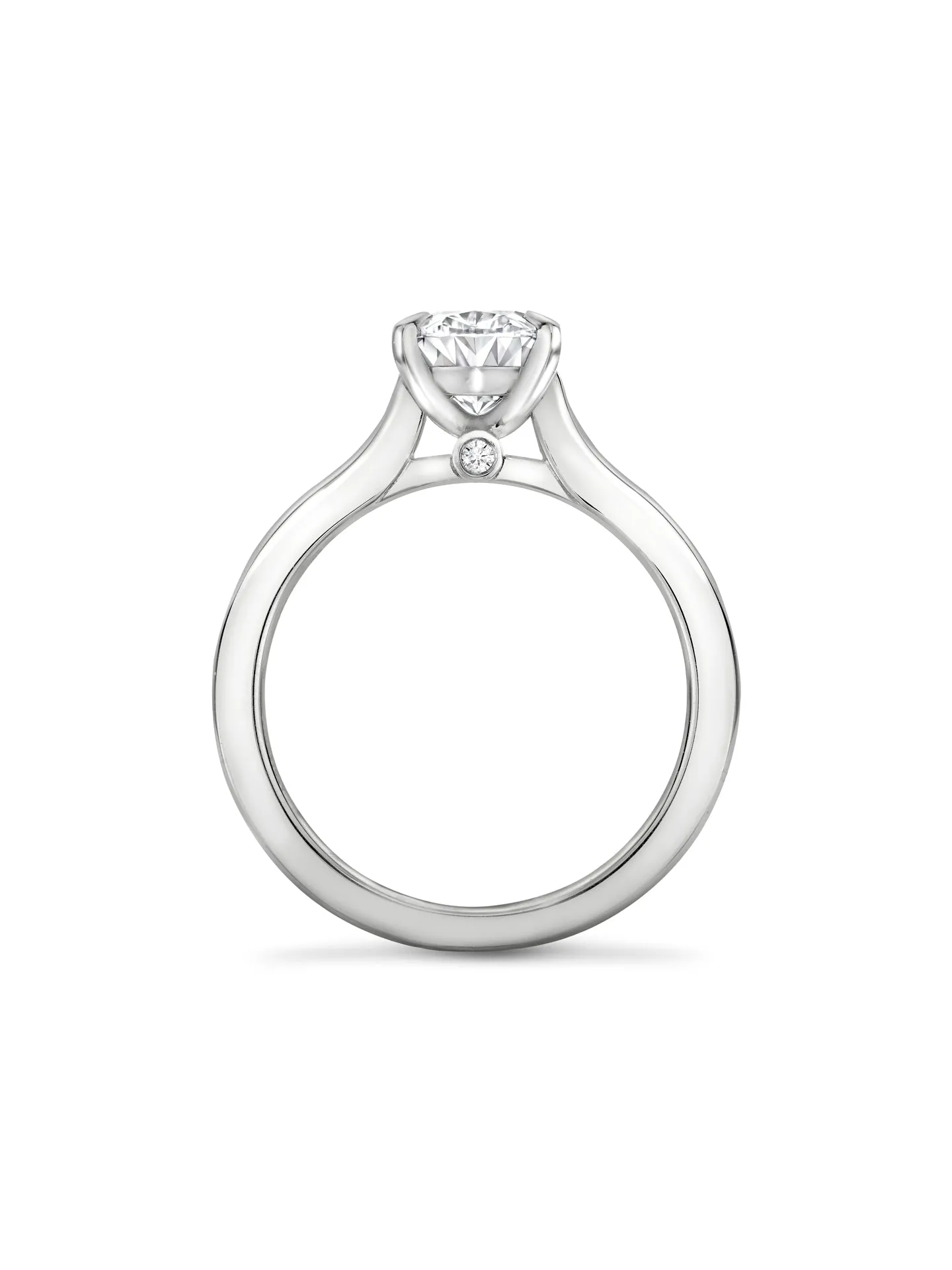 Classic Platinum Diamond Engagement Ring