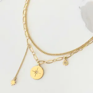 Cosmo Doble Layered Necklace