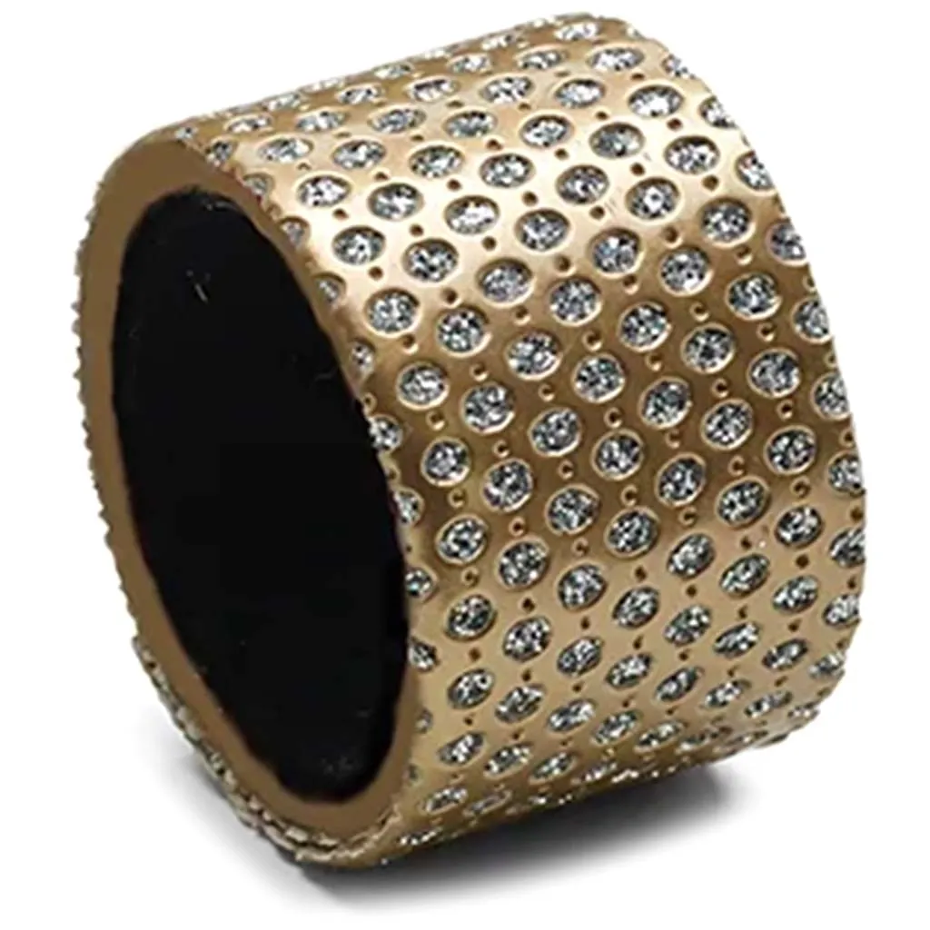 Diamond Napkin Ring Set of 4 Gold