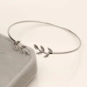 Elegant Cuff Vintage Leaf Style Fashion Trendy Bracelet