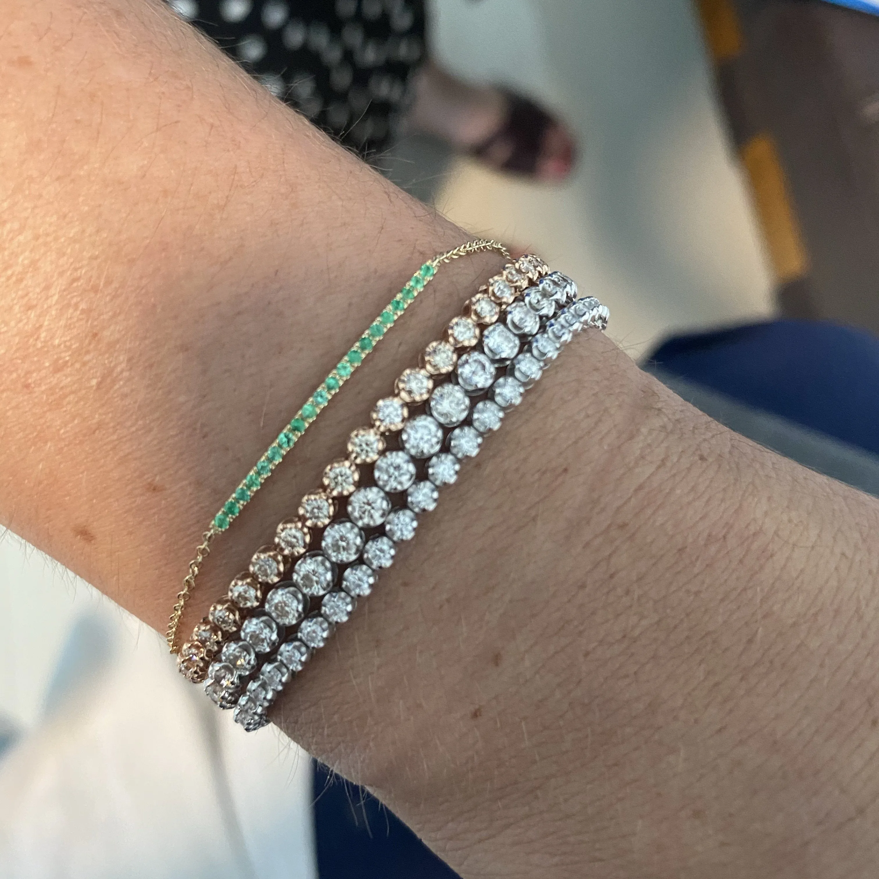 Emerald Bar Bracelet