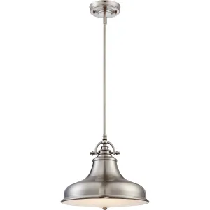 Emery 1-Light Pendant in Brushed Nickel