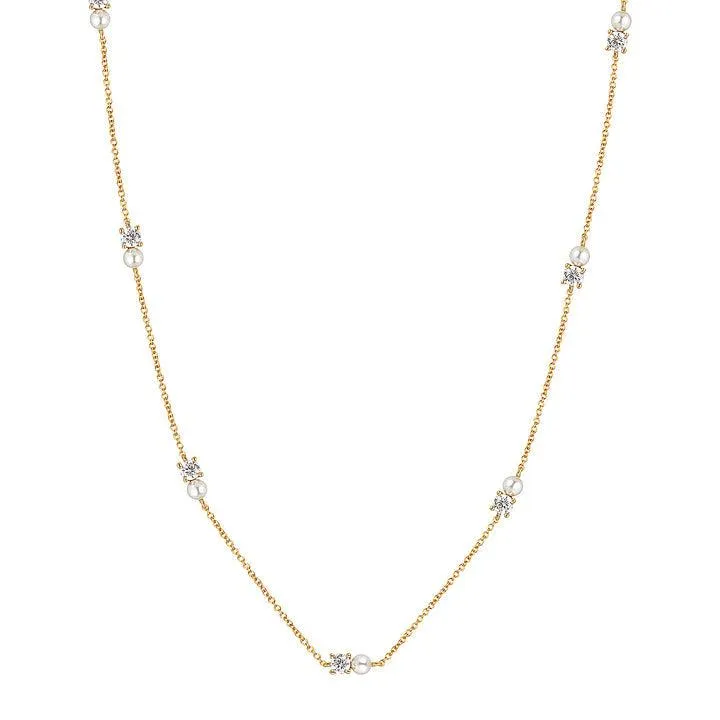 Georgini Noel Nights Snow Drop Necklace - Gold