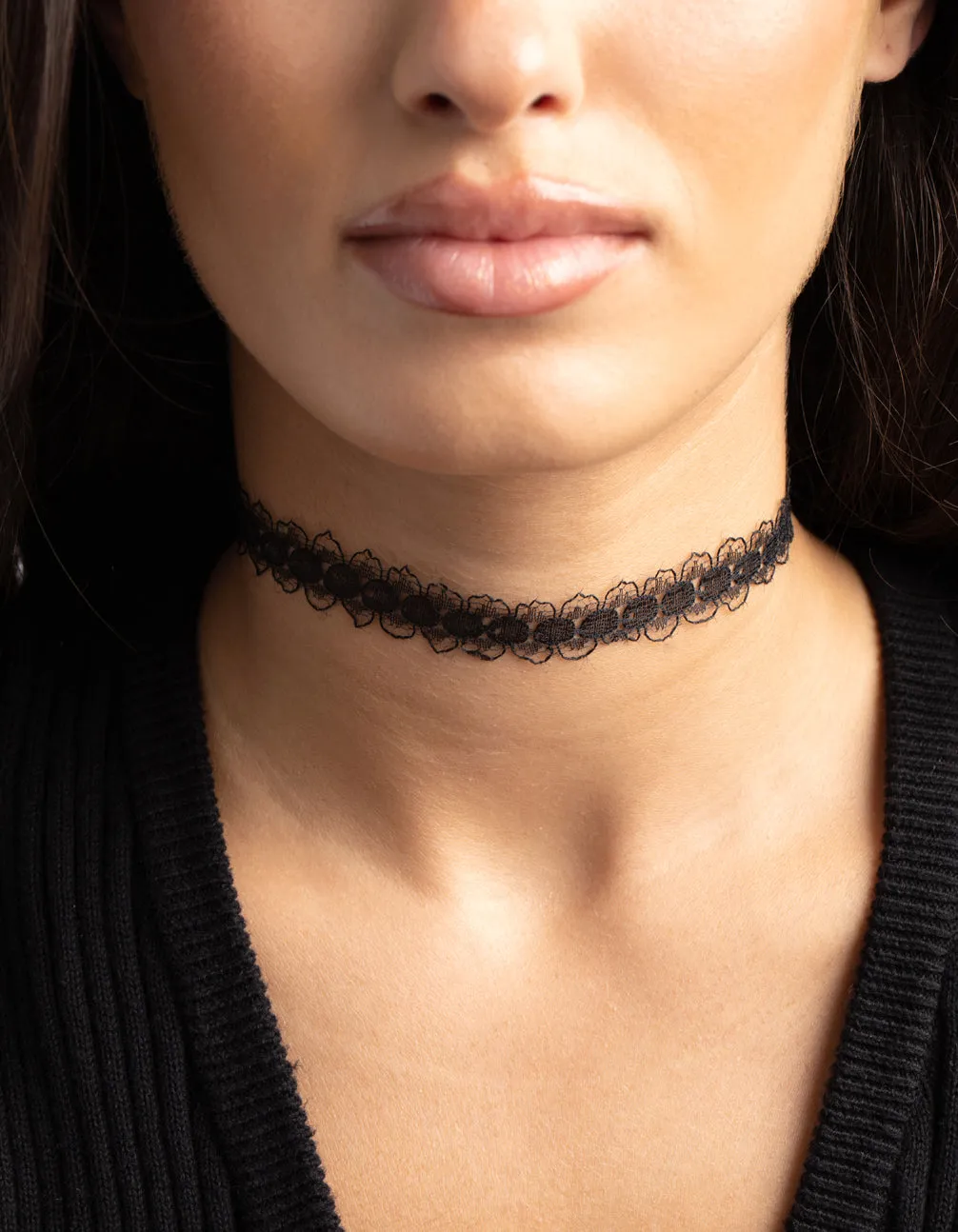 Gold Lace & Teardrop Choker 4-Pack