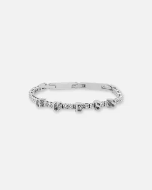 Guess Mainline Women's Arm Party Tennis Bracelet Silver