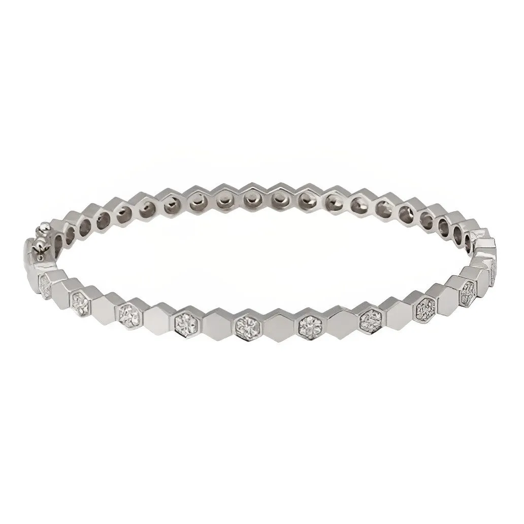 Hexy Diamond Segments Bangle