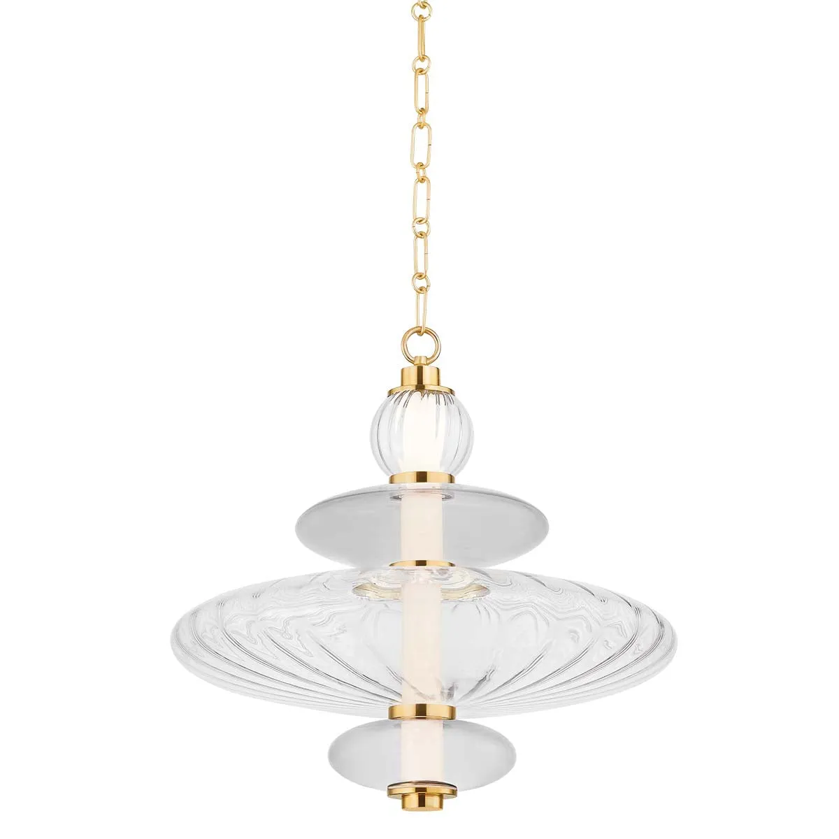 Hudson Valley Lighting Williams Pendant-Aged Brass