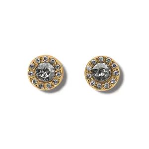 Illumina Solitaire Gold Post Earrings