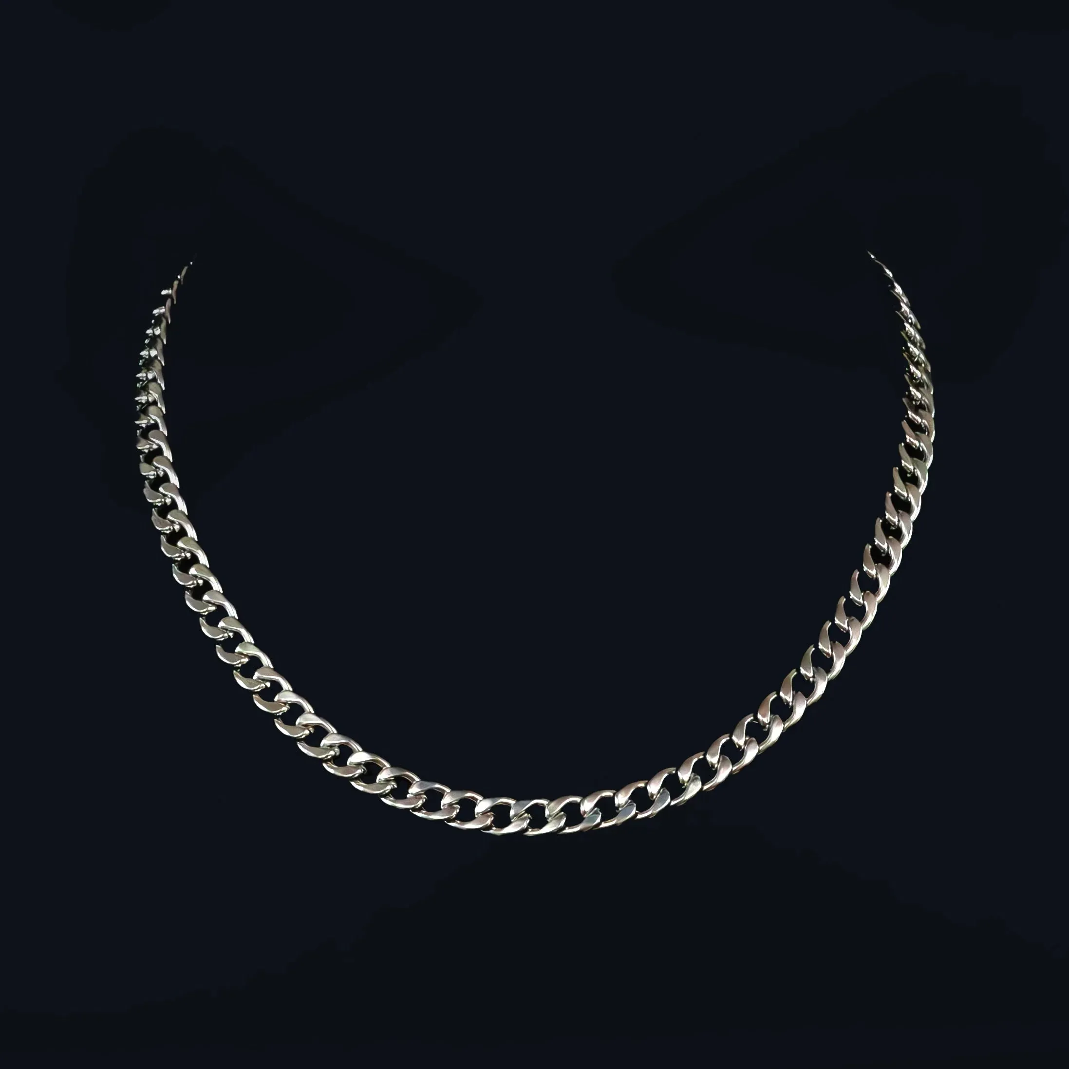 Jorge Silver-tone Curb Chain Necklace