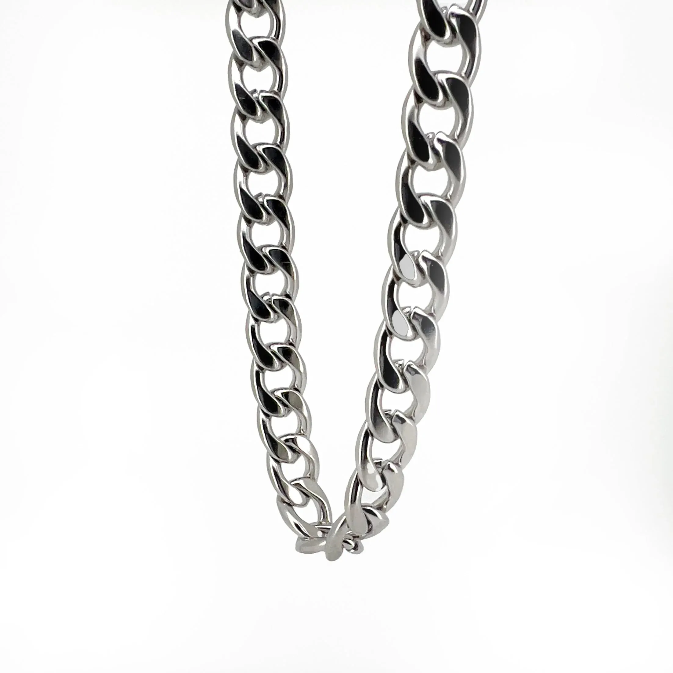 Jorge Silver-tone Curb Chain Necklace