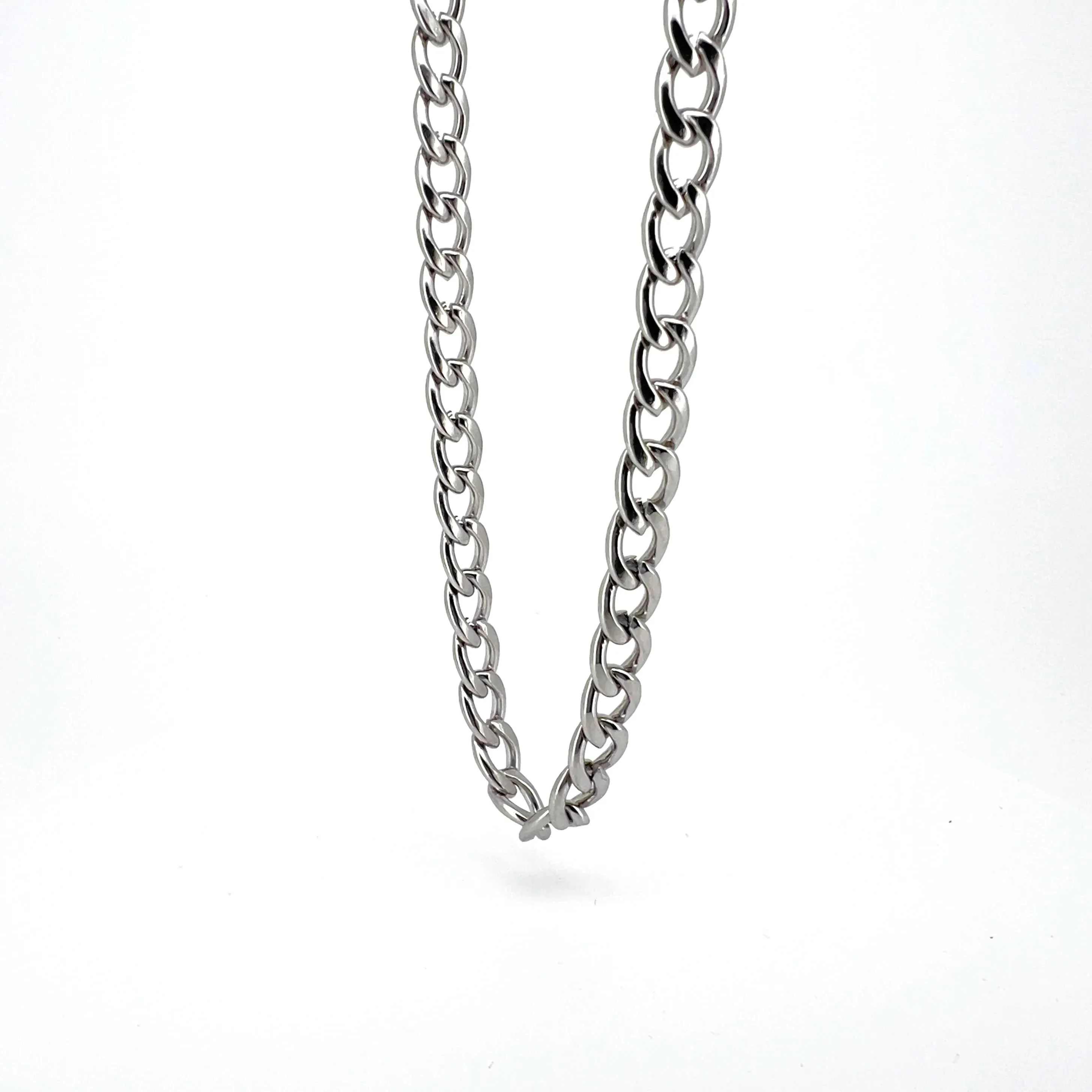 Jorge Silver-tone Curb Chain Necklace