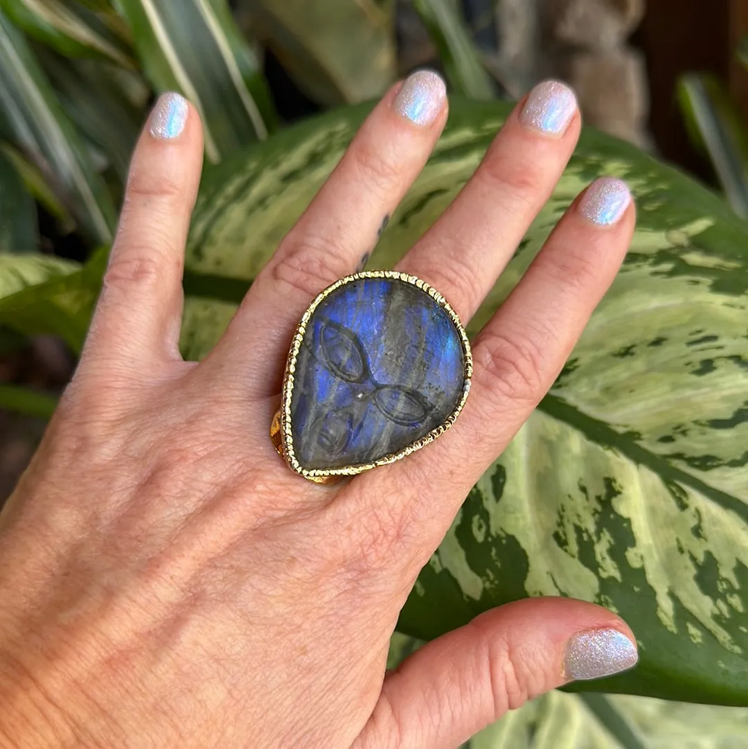 Labradorite Abduction Ring