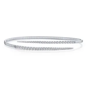 Lafonn Simulated Diamond Bypass Bangle Bracelet B0123CLP