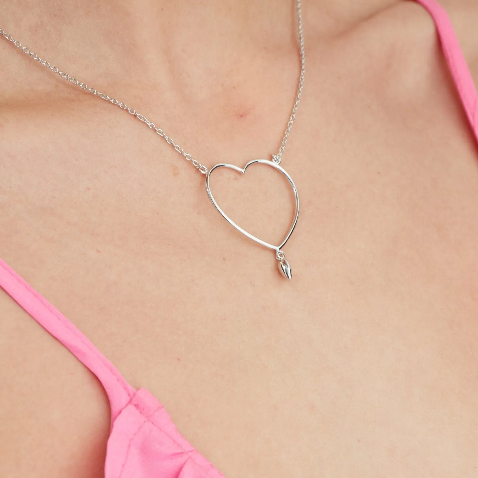 Lover Heart  / Silver / Necklace