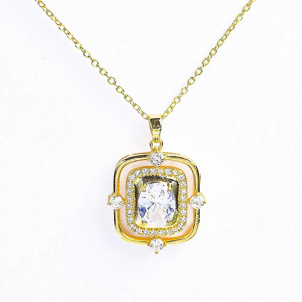 Luxurious Zircon Stones Necklace - Fluffy