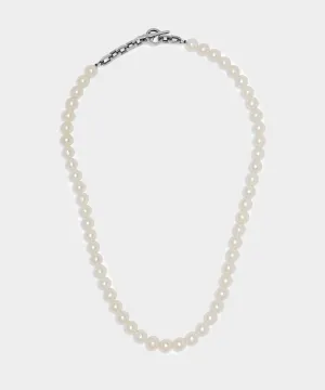 Maor Perla Linka Necklace in Silver with White Pearls