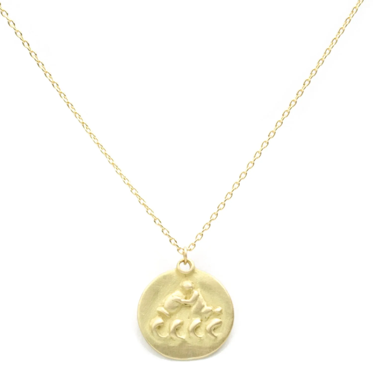 MARIAN MAURER Zodiac Medal Necklace