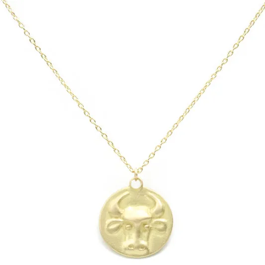 MARIAN MAURER Zodiac Medal Necklace