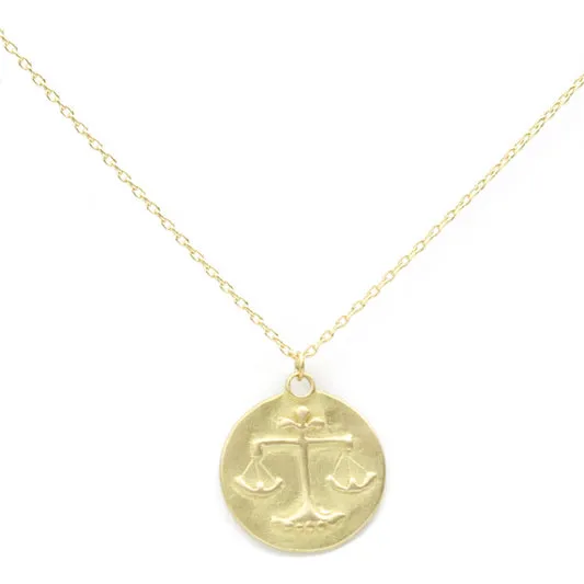 MARIAN MAURER Zodiac Medal Necklace