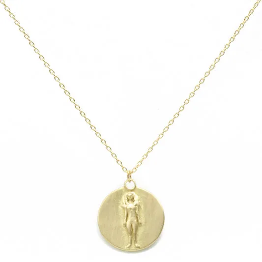 MARIAN MAURER Zodiac Medal Necklace